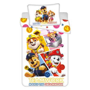 Bavlnené detské obliečky do postieľky 100x135 cm Paw Patrol – Jerry Fabrics vyobraziť