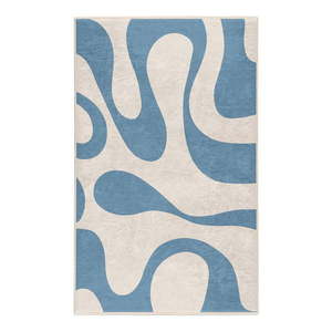 Modrý prateľný koberec 80x150 cm Blue Latte – Mila Home vyobraziť
