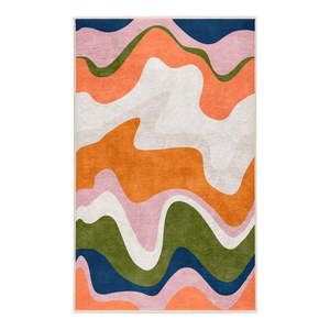Oranžový prateľný koberec 80x150 cm Squiggly Orange – Mila Home vyobraziť
