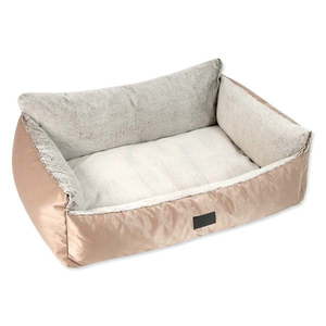 Pelech pre psa v zlatej farbe 100x70 cm Dog Fantasy Lux Platinum – Plaček Pet Products vyobraziť