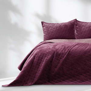 Ružový pléd cez posteľ AmeliaHome Laila Mauve, 260 x 240 cm vyobraziť