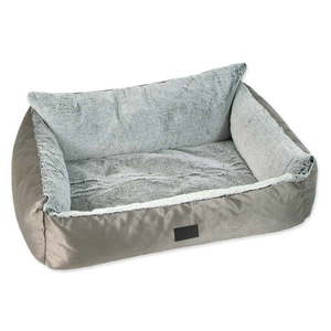 Pelech pre psa v striebornej farbe 120x85 cm Dog Fantasy Lux Platinum – Plaček Pet Products vyobraziť