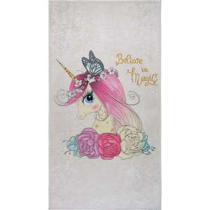Slonovinový prateľný detský koberec 120x180 cm Cute Unicorn – Vitaus vyobraziť