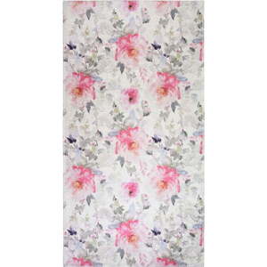 Ružový/slonovinový prateľný behúň 80x200 cm Pink Garden – Vitaus vyobraziť