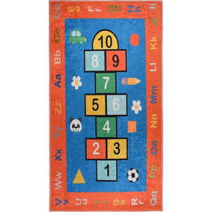 Oranžový prateľný detský hrací koberec 100x160 cm Hopscotch Orange – Vitaus vyobraziť