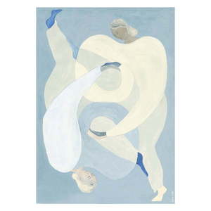 Plagát 70x100 cm Hold You - Blue – Sofia Lind – The Poster Club vyobraziť