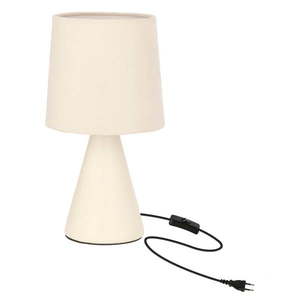Krémová stolová lampa s textilným tienidlom (výška 14, 5 cm) Satti – Candellux Lighting vyobraziť