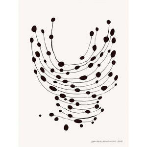 Plagát 30x40 cm Dancing Dots – Leise Dich Abrahamsen – The Poster Club vyobraziť