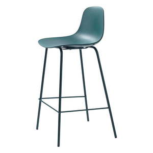 Plastová barová stolička v petrolejovej farbe (výška sedadla 67, 5 cm) Whitby – Unique Furniture vyobraziť