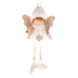 Textilná vianočná ozdoba 17 cm Angel – Dakls vyobraziť