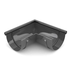 Roh pre odkvapový žľab Bryza vonkajší Ø 75 mm plastový grafit vyobraziť