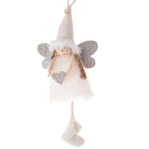 Textilná vianočná ozdoba 10 cm Angel – Dakls vyobraziť