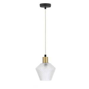 Závesné svietidlo v zlatej farbe so skleneným tienidlom ø 14 cm Greniko – Candellux Lighting vyobraziť