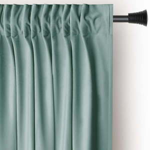 Svetlozelený zamatový dimout záves 140x270 cm Pleat – Restilo vyobraziť