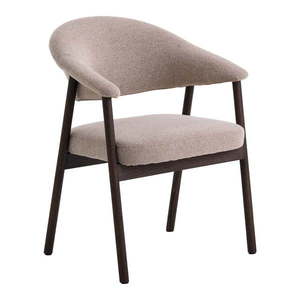 Béžové jedálenské kreslá v súprave s podrúčkami 2 ks z dubového dreva Elk – Unique Furniture vyobraziť