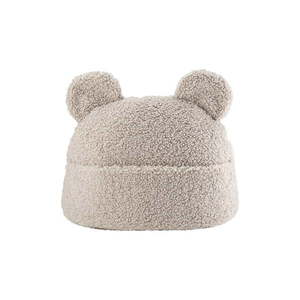 Svetlohnedý detský pohovkový vankúš z textílie buklé Teddy Pouch – Wigiwama vyobraziť