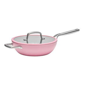 Wok panvica s pokrievkou/s keramickým povrchom ø 28 cm Meda 3.0 – FABINI vyobraziť