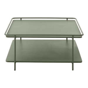 Zelený kovový konferenčný stolík 75x75 cm Yuba – Unique Furniture vyobraziť