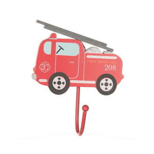 Červený nástenný háčik Fire Engine – Sass & Belle vyobraziť