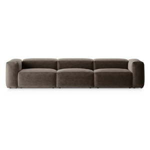 Hnedá pohovka 364 cm Bergamo – Cosmopolitan Design vyobraziť
