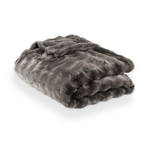 Sivá deka z mikroplyšu 150x200 cm Wave – Tiseco Home Studio vyobraziť