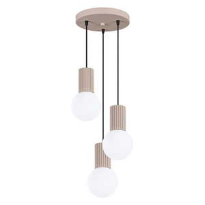 Taupe závesné svietidlo so skleneným tienidlom ø 25 cm Orbital – Nice Lamps vyobraziť