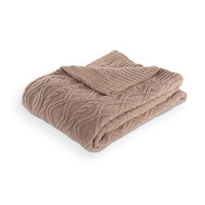 Hnedá deka z mikroplyšu 130x170 cm Aspen – Tiseco Home Studio vyobraziť