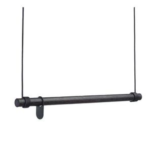 Čierny nástenný vešiak z dubového dreva 110 cm Swing L – LIND DNA vyobraziť