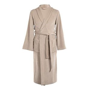 Taupe župan z mikroplyšu veľkosť S/M Elena – Tiseco Home Studio vyobraziť