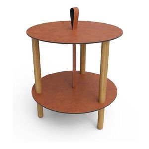 Okrúhly odkladací stolík ø 48 cm Strap L Bull – LIND DNA vyobraziť