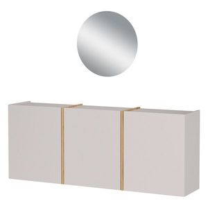 Krémová predsieňová zostava 138x200x27 cm Libbiano – Germania vyobraziť