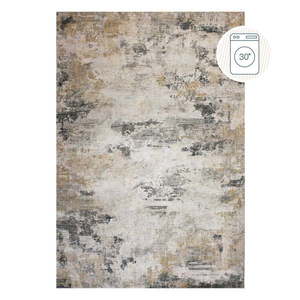 Sivobéžový prateľný koberec 190x290 cm Lila Abstract – Flair Rugs vyobraziť