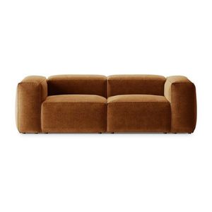 Pohovka v tehlovej farbe 224 cm Bergamo – Cosmopolitan Design vyobraziť