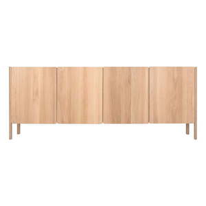 Komoda z dubového dreva v prírodnej farbe 220x85x42 cm Dvor – Gazzda vyobraziť