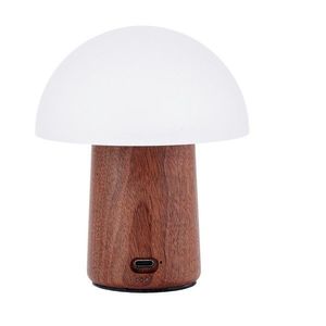 Biela/v tmavoprírodnej farbe LED stolná lampa (výška 12, 5 cm) Alice Mushroom – Gingko vyobraziť