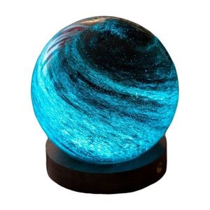 Tmavohnedá/tmavo prírodná svetelná dekorácia na USB ø 8 cm Stellar Ocean – Gingko vyobraziť