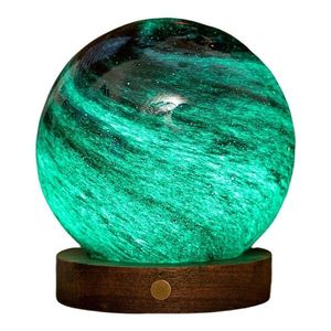Tmavohnedá/tmavo prírodná svetelná dekorácia na USB ø 12 cm Stellar Ocean – Gingko vyobraziť
