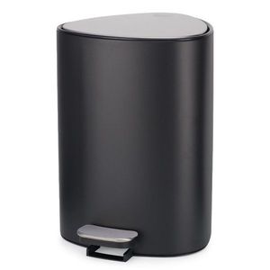 Matne čierny nášľapný oceľový odpadkový kôš 5 l EasyStore Luxe – Joseph Joseph vyobraziť