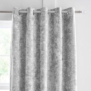 Sivé závesy v súprave 2 ks 229x229 cm Crushed Velvet – Catherine Lansfield vyobraziť