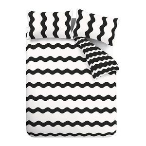 Čierno-biele obliečky na dvojlôžko 200x200 cm Waves – Sassy B vyobraziť
