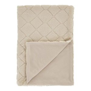 Béžová deka z mikroplyšu 130x170 cm Cosy Diamond – Catherine Lansfield vyobraziť