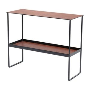 Koňakovohnedý kovový konzolový stolík 29x78 cm Bull – LIND DNA vyobraziť