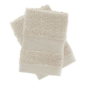Béžové froté bavlnené uteráky v súprave 2 ks 30x30 cm Anti–Bacterial – Catherine Lansfield vyobraziť