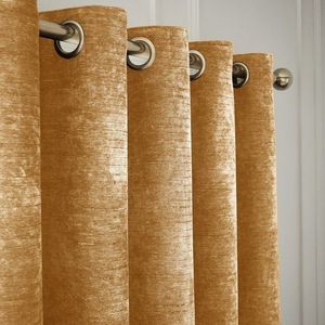Žlté termozávesy v súprave 2 ks zo ženilky 117x183 cm Selene Luxury Chenille – Hyperion vyobraziť