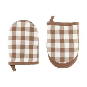 Bavlnené kuchynské rukavice v súprave 2 ks Gingham – Tiseco Home Studio vyobraziť