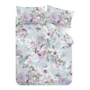 Svetlomodré obliečky na dvojlôžko 200x200 cm Floral Serenity – RHS vyobraziť