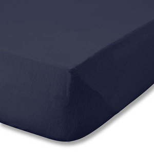 Tmavomodrá napínacia flanelová plachta 150x200 cm Brushed – Catherine Lansfield vyobraziť
