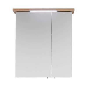Biela závesná kúpeľňová skrinka so zrkadlom 60x72 cm Set 923 - Pelipal vyobraziť