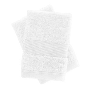 Biele froté bavlnené uteráky v súprave 2 ks 30x30 cm Anti–Bacterial – Catherine Lansfield vyobraziť