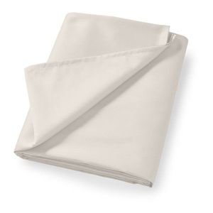 Béžová plachta z bavlneného saténu 180x260 cm Cotton Sateen – Bianca vyobraziť